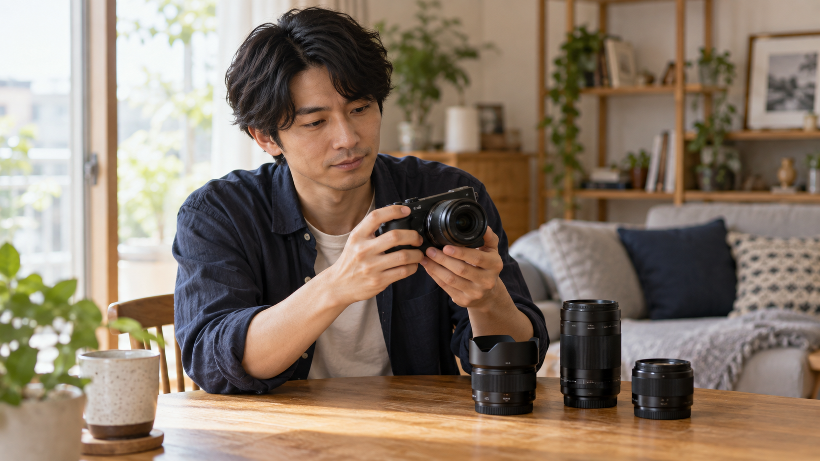 ミラーレスカメラの交換レンズを比較して選ぶ日本人男性
