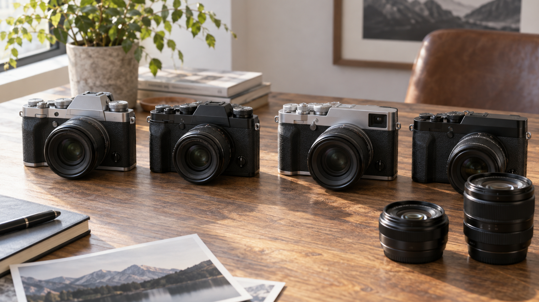 富士フイルムXシリーズの中古カメラを比較するイメージ