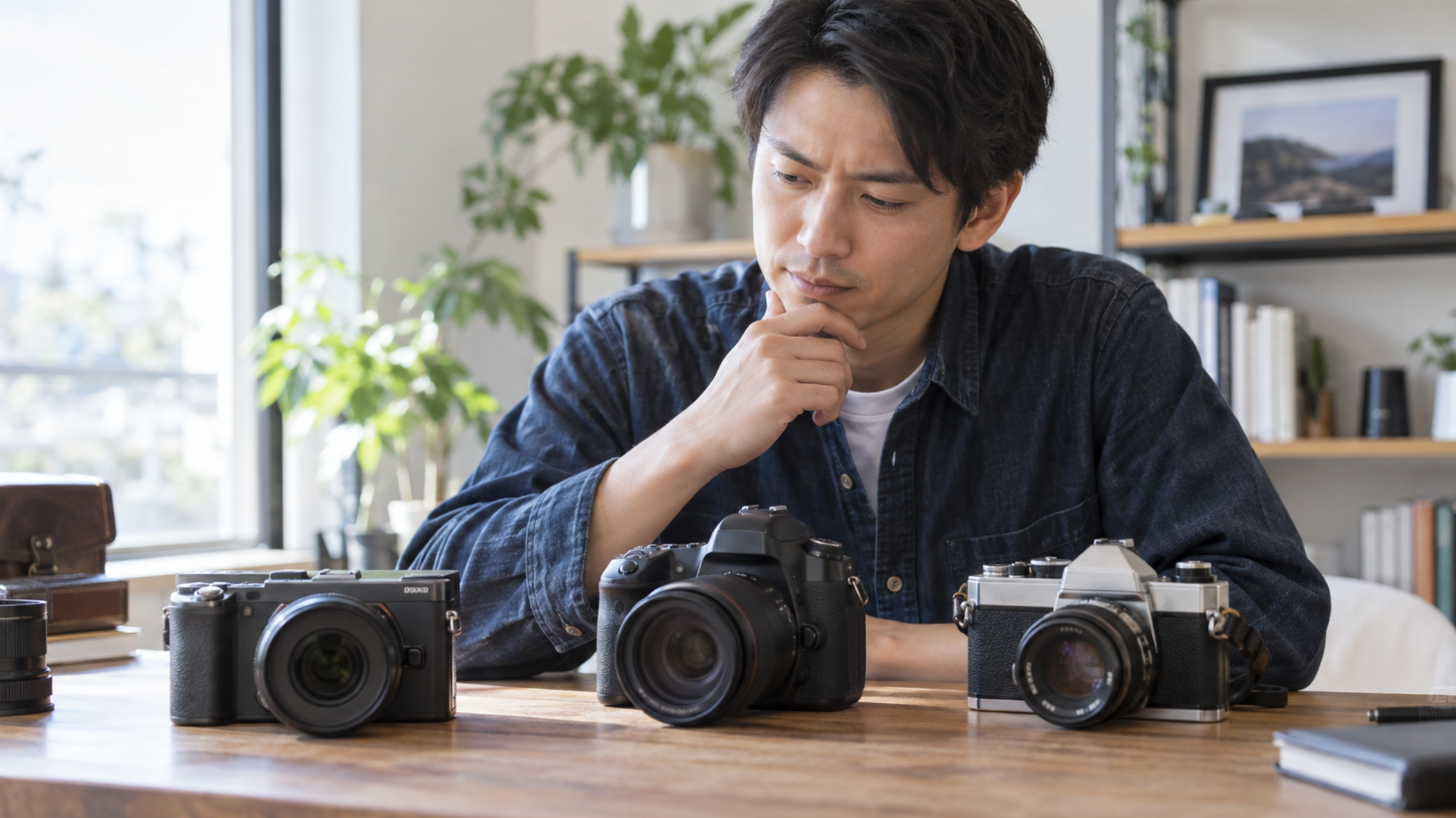 中古カメラの寿命や状態を比較しながら選ぶ日本人男性