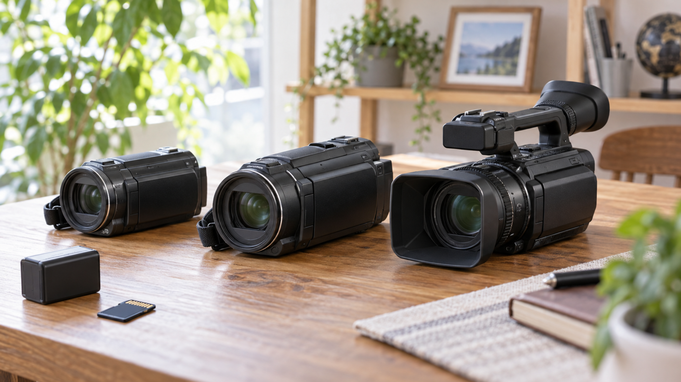 中古ソニー4Kビデオカメラを比較するイメージ