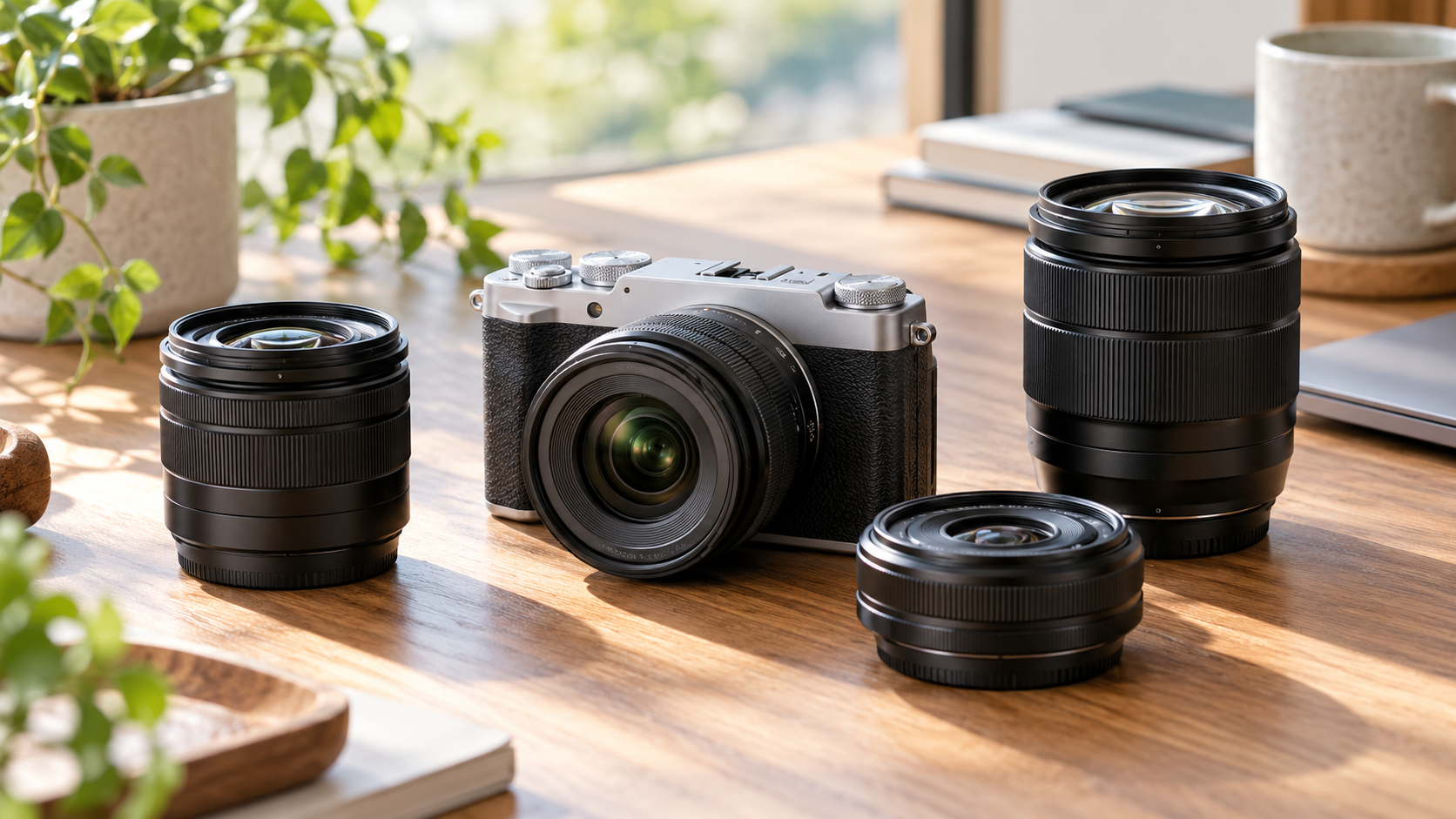 FUJIFILM X-M5向け交換レンズを比較するイメージ