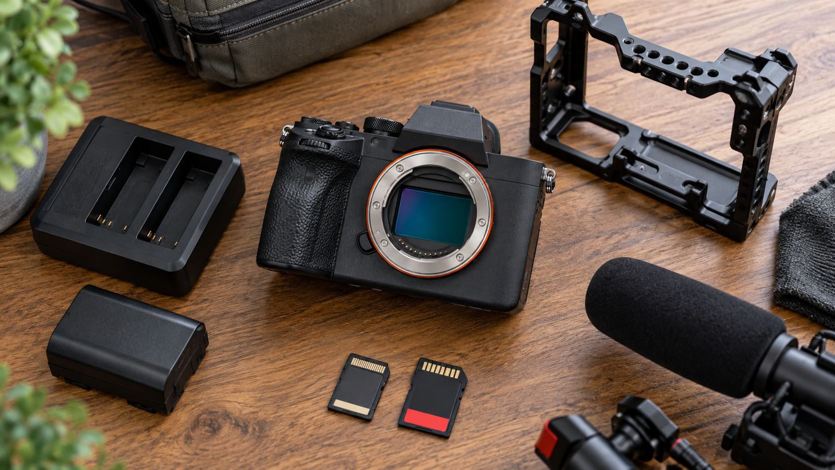 α7S IIIの動画撮影を想定したカメラ本体とCFexpress Type A、バッテリー、リグなどの周辺機器
