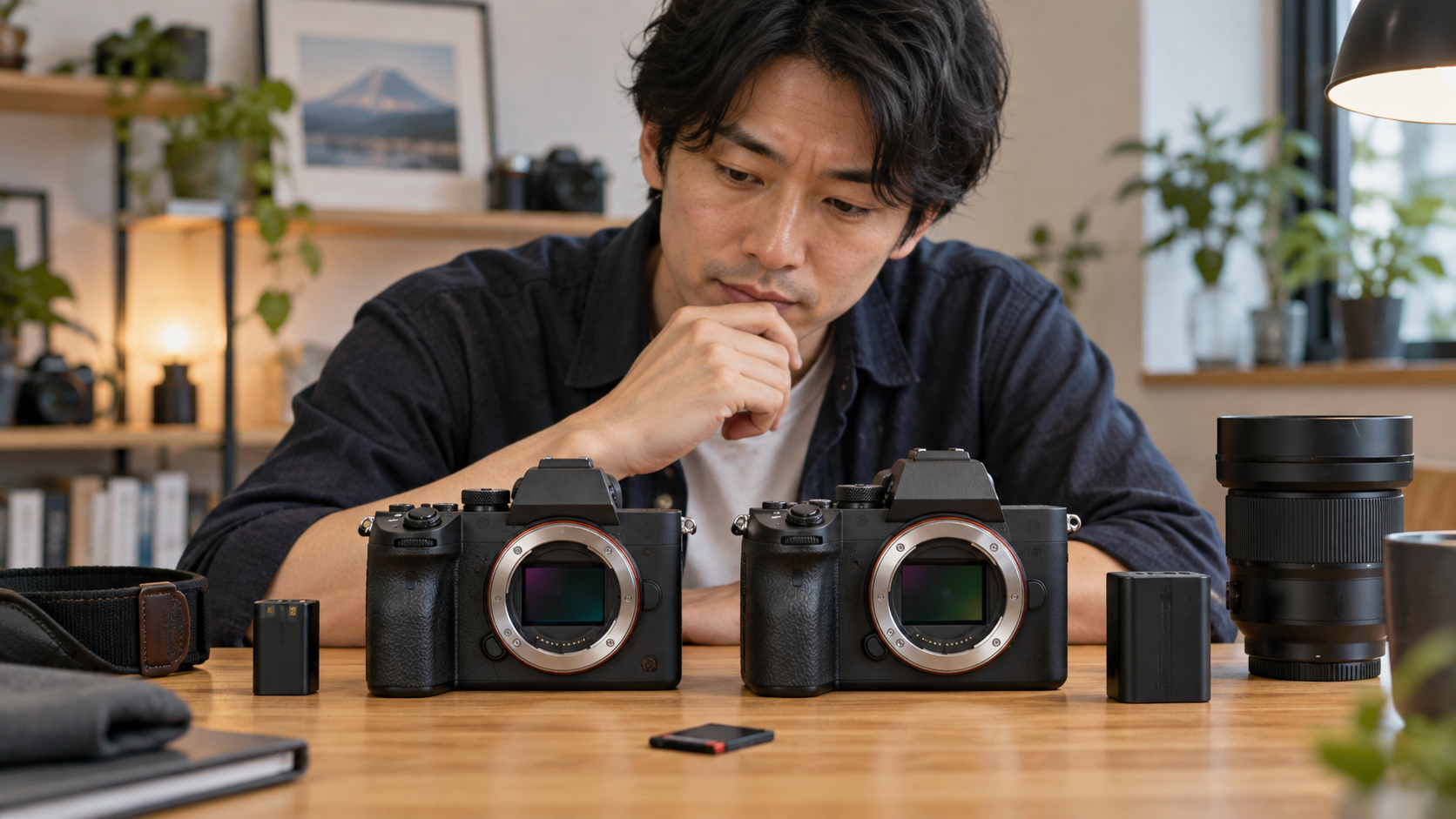 α7 IIとα7 IIIの違いをイメージした2台のミラーレスカメラ比較